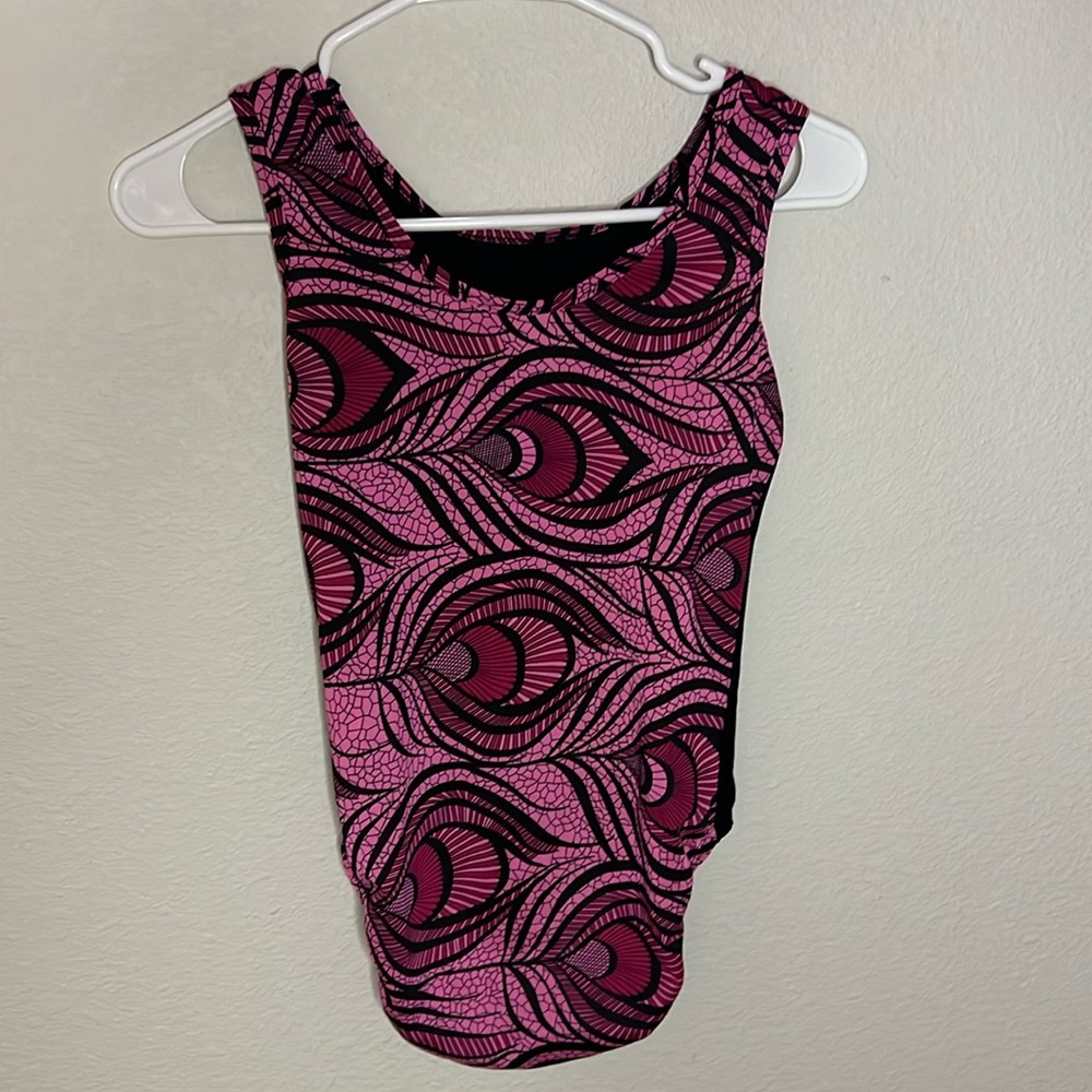 PLUM PRACTICEWEAR FLIP SIDE LEOTARD FOR YOUTH GYMNASTS